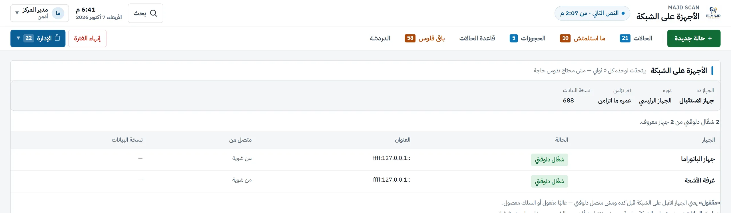 Devices on the network
