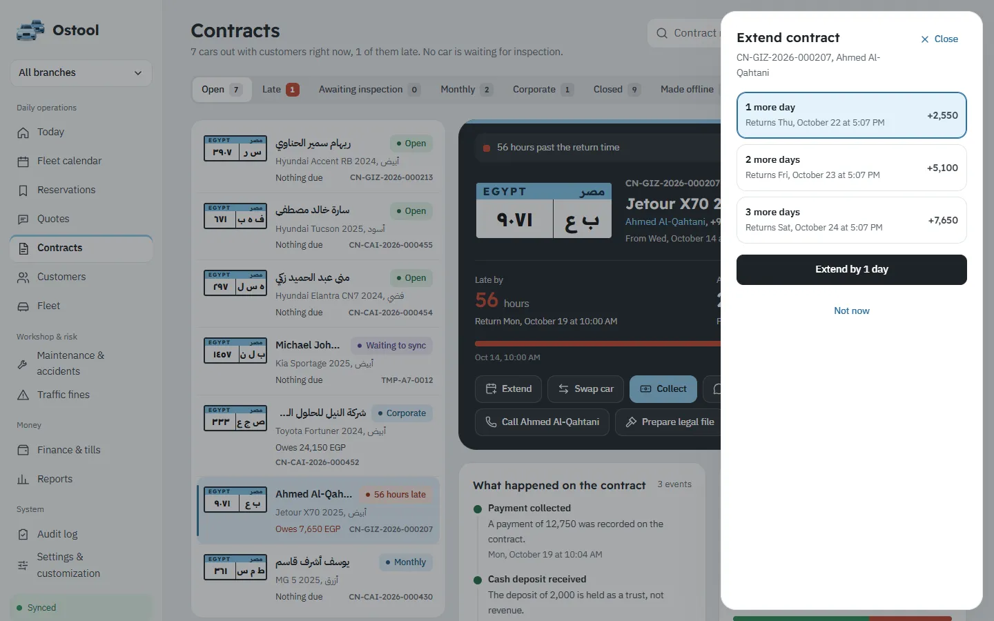 Extending a contract